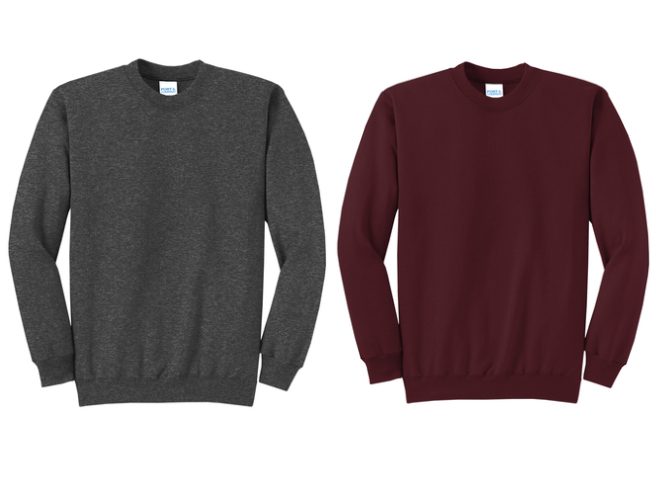 11.) Woodridge Boosters Year Round Spiritwear PC78 Cotton Crewneck