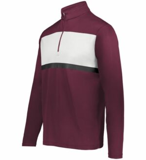 34.) Woodridge Year Round Spiritwear 222591 Embroidered PRISM BOLD 1/4 ZIP PULLOVER