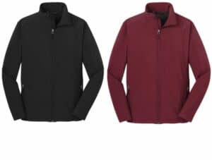 30.) Woodridge Year Round Spiritwear J317 Embroidered Core Soft Shell Jacket