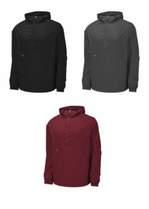 29.) Woodridge Year Round Spiritwear JST66 Embroidered Packable Anorak