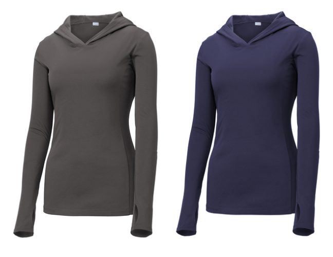 16.) Tropa de Boy Scouts de Brecksville 652 Camiseta con capucha Dri-Fit para mujer Lst358 L/S