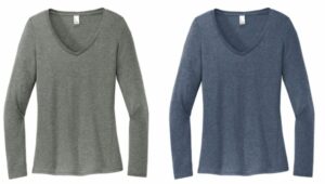 08.) Julie Billiart DT135 Women’s Perfect Tri® Long Sleeve V-Neck Tee