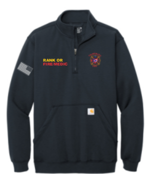 13.) Twinsburg Fire Department CT105294 Embroidered Carhartt® Midweight 1/4-Zip Mock Neck Sweatshirt