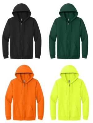 18.) Aurora Staff 18600 Full Zip Cotton Hoodie