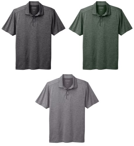 21.) Aurora Staff K585 Embroidered Shadow Stripe Polo