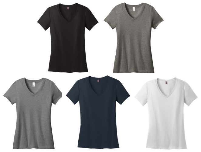 12.) Regency Construction Services DM1170L Ladies S/S V-Neck Tee