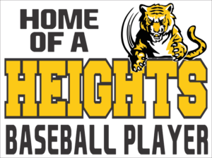 05.) Cleveland Heights Baseball Yard Sign