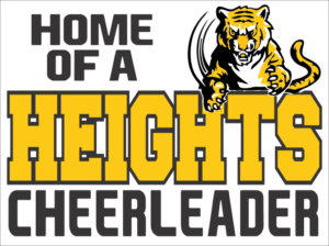 08.) Cleveland Heights Cheerleader Yard Sign