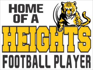 11.) Cleveland Heights Football Yard Sign