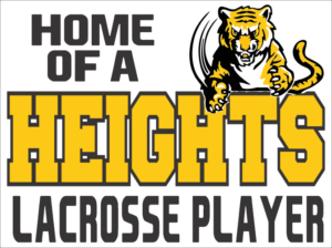14.) Cleveland Heights Lacrosse Yard Sign