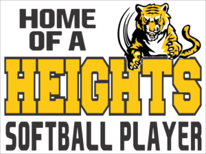 19.) Cleveland Heights Softball Yard Sign