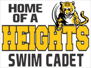 20.) Cleveland Heights Swim Cadet Yard Sign