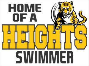 21.) Cleveland Heights Swimmer Yard Sign
