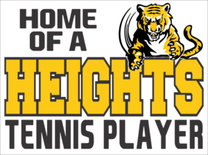 22.) Cleveland Heights Tennis Yard Sign