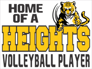 24.) Cleveland Heights Volleyball Yard Sign