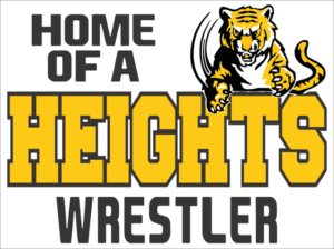 25.) Cleveland Heights Wrestling Yard Sign