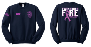 45.) Twinsburg Fire Breast Cancer Apparel 562M NuBlend® Crewneck Sweatshirt