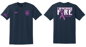 43.) Twinsburg Fire Breast Cancer Apparel 8000 DryBlend® 50 Cotton/50 Poly T-Shirt S/S Cotton