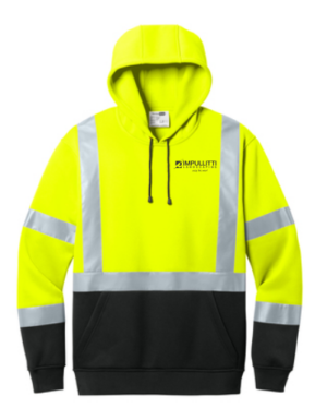 06.) Impullitti Landscaping CSF301 CornerStone® ANSI 107 Class 3 Heavy-Duty Fleece Pullover Hoodie