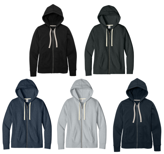 22.) Dog Is My CoPilot DT8103 Embroidered Women's Re-Fleece™ Full-Zip Hoodie