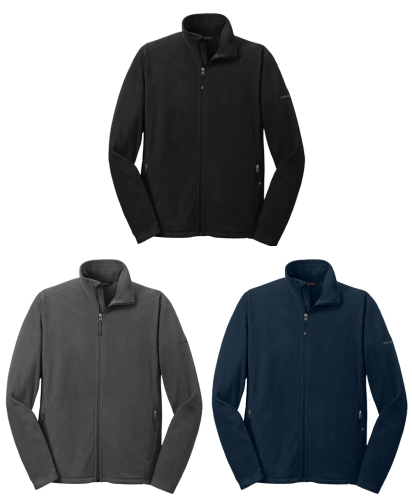 27.) Dog Is My CoPilot EB224 Embroidered Full-Zip Microfleece Jacket