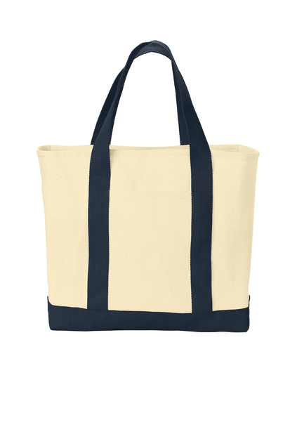 41.) Dog Is My CoPilot B400 Embroidered Ideal Twill Two-Tone Shopping Tote