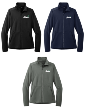 24.) Judson LK595 Embroidered Ladies Accord Stretch Fleece Full-Zip