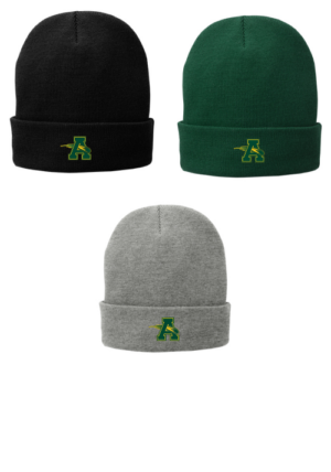 26.) Amherst Holiday Spiritwear CP90L Embroidered Fleece-Lined Knit Cap