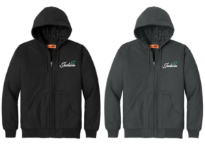 30.) Seguridad de Judson & Transporte J763H CornerStone® bordado - Chaqueta de trabajo con capucha de tela de pato