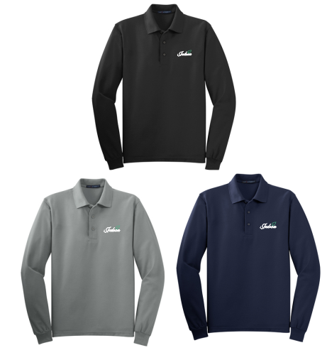 17.) Judson K500LS Embroidered Long Sleeve Silk Touch Unisex Long Sleeve Polo
