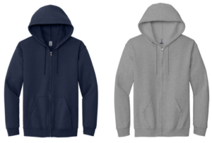 23.) Julie Billiart 18600B Embroidered Full Zip Cotton Youth Hoodie