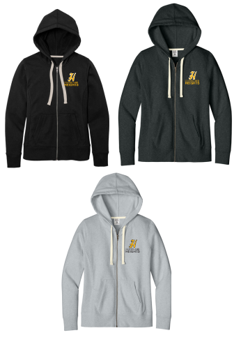 25.) Fairfax Elementary Spiritwear DT8103 Embroidered Ladies Re-Fleece™ Full-Zip Hoodie