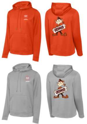 08.) Greenwood Browns Backers F244 Dri-Fit Sport Blend Hoodie