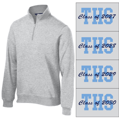 16.) THS Class of 2027-2030 -- ST253 Embroidered Cotton 1/4 Zip
