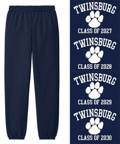 14.) THS Class of 2027-2030 --18200 Elastic Bottom Cotton Sweatpants