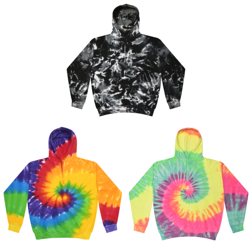 11.) Fairfax Elementary Spiritwear 8777 Sudadera con capucha tip-dye
