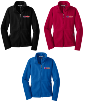 45.) Ignite Volleyball L217 Embroidered Ladies Fleece Jacket