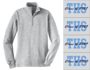 17.) THS Class of 2027 - 2030 -- LST253 Embroidered Ladies Cotton 1/4 Zip