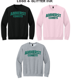 09D.) Amherst Holiday Spiritwear 18000 Cotton Adult Crewneck