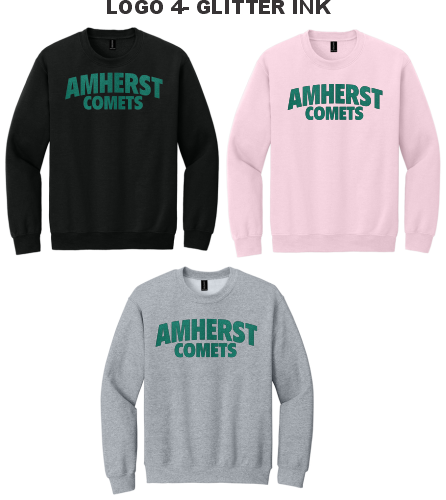 09D.) Amherst Holiday Spiritwear 18000 Cotton Adult Crewneck