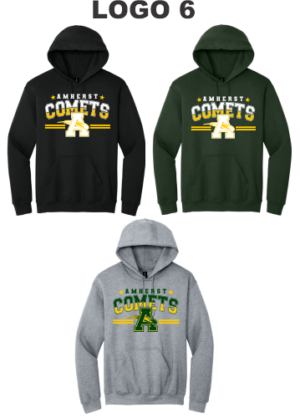 13F.) Amherst Elementary Holiday Spiritwear 18500/18500b Cotton Hoodie