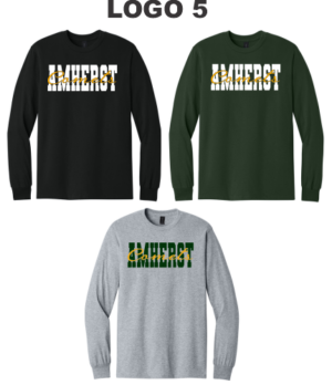 05E.) Amherst Holiday Spiritwear 54000 Cotton Adult L/S Tee