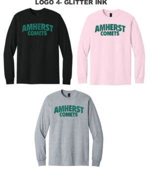 05D.) Amherst Holiday Spiritwear 54000 Cotton Adult L/S Tee