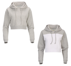 06.) Candance Fall Spirit BW5404 Ladies Cropped Fleece Hoodie