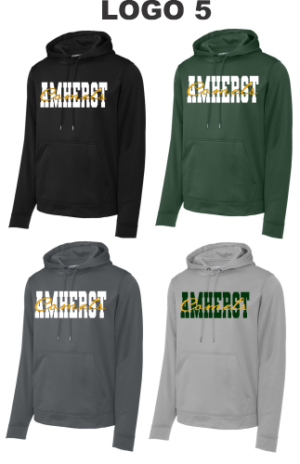 14E.) Amherst Holiday Spiritwear F244 Dri-Fit ADULT Sport Blend Hoodie