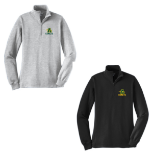 20.) Amherst Holiday Spiritwear LST253 Embroidered Ladies Cotton 1/4 Zip