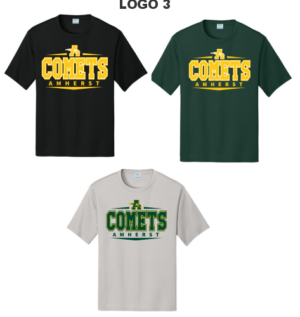 03C.) Amherst Holiday Spiritwear PC380 S/S Dri-Fit Tee