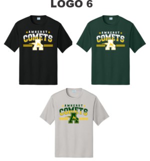 03F.) Amherst Holiday Spiritwear PC380 S/S Dri-Fit Tee