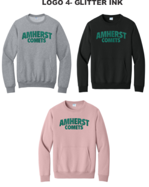 11D.) Amherst Holiday Spiritwear PC78PKT Cotton Crewneck