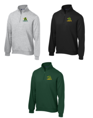 19.) Amherst Holiday Spiritwear ST253 Embroidered Cotton 1/4 Zip
